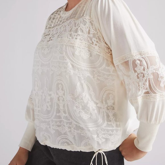 Ivory Lace Top - Picture 4 of 5